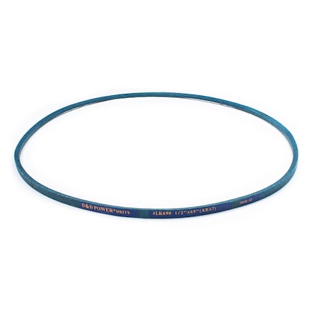 D&D 4LK690 69" Outside Length, 1/2" Top Width, 1 Ribs 4LK690